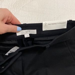 NWT LOFT the perfect straight (curvy) - black